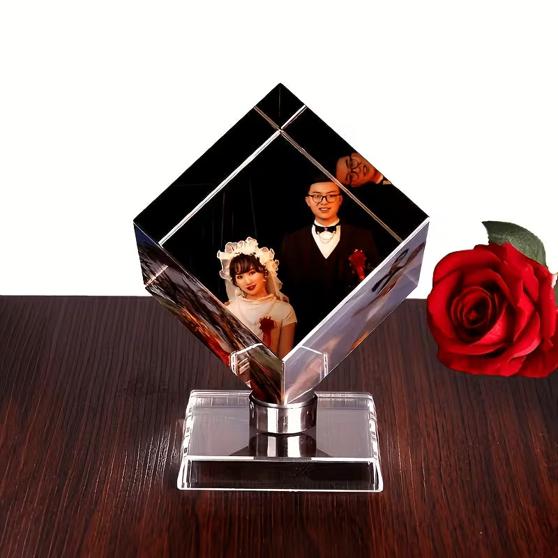 Personalized 3D-Photo Crystal Glass Frame