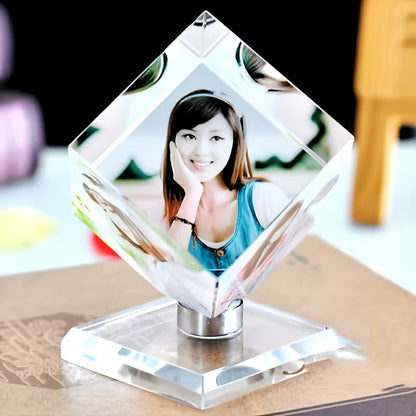 Personalized 3D-Photo Crystal Glass Frame