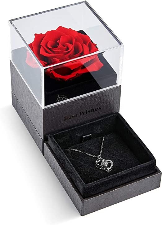 Eternal Rose Necklace Gift Box