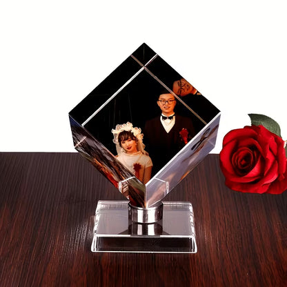 Personalized 3D-Photo Crystal Glass Frame