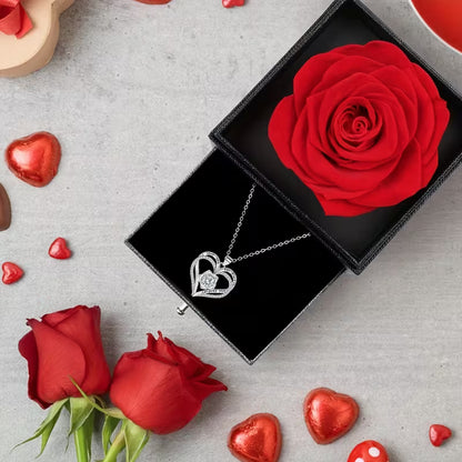 Eternal Rose Necklace Gift Box